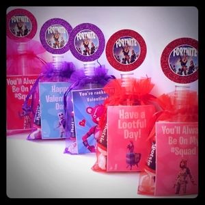 12 filled fortnite favor bags valentines day